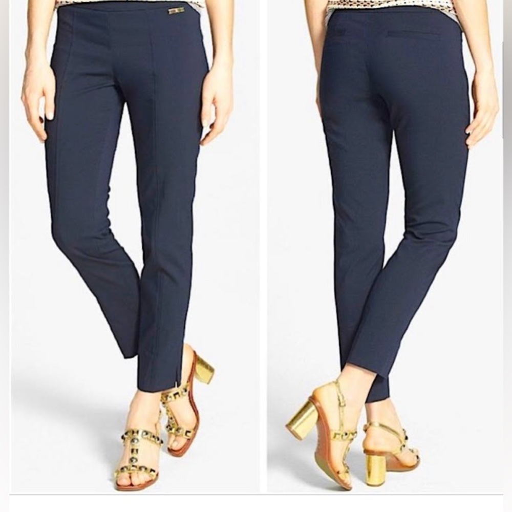 Tory and Burch Callie Navy ankle pants NWOT